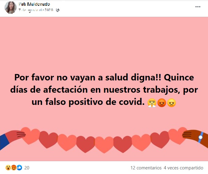 Siguen fallando pruebas de Salud Digna, reportan falsos positivos.