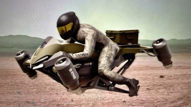 Se inventa la primera moto voladora
