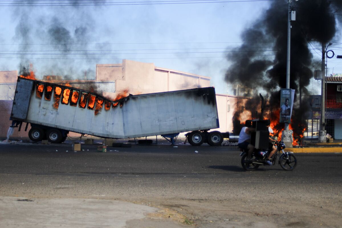 Sinaloa en llamas tras captura de Ovidio